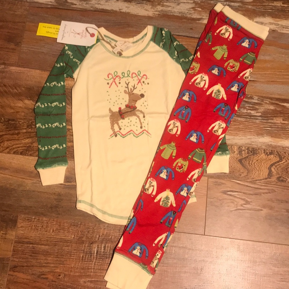 🆕Kids Munki Munki Christmas Pajamas size 10